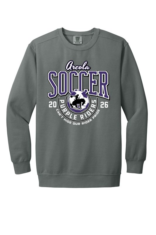 Arcola - Soccer - Design 03 - Crewneck Sweatshirt - Comfort Color 1566