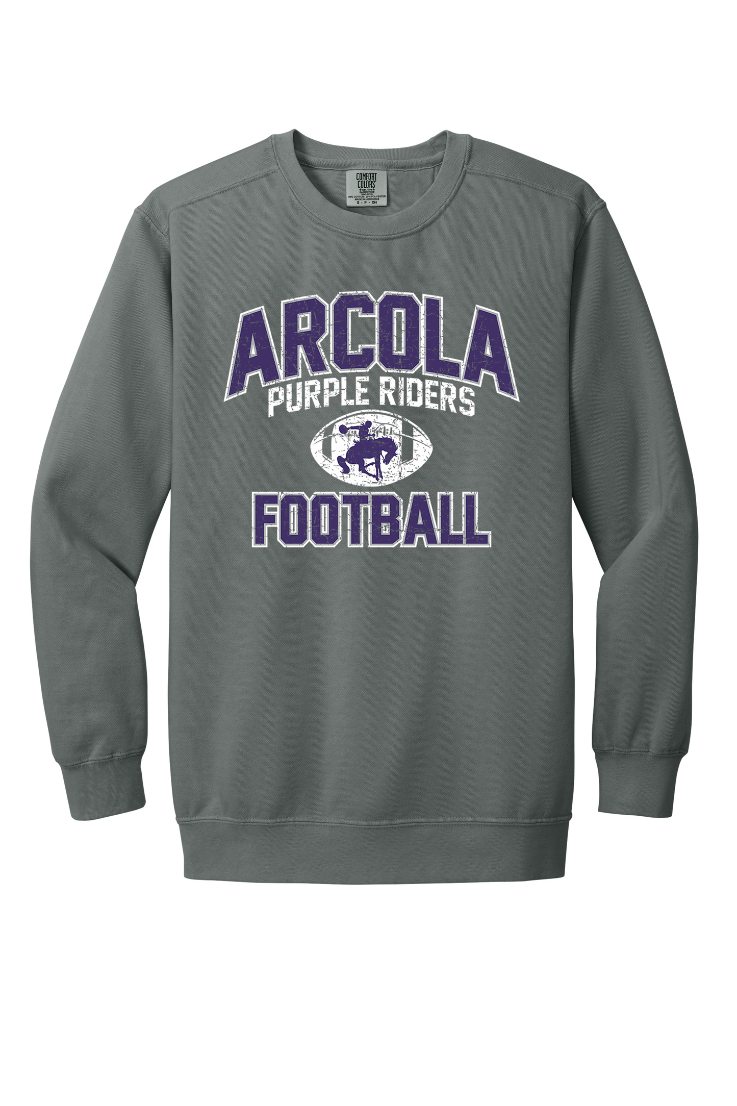 Arcola - Football - Design 01 - Crewneck Sweatshirt - Comfort Color 1566