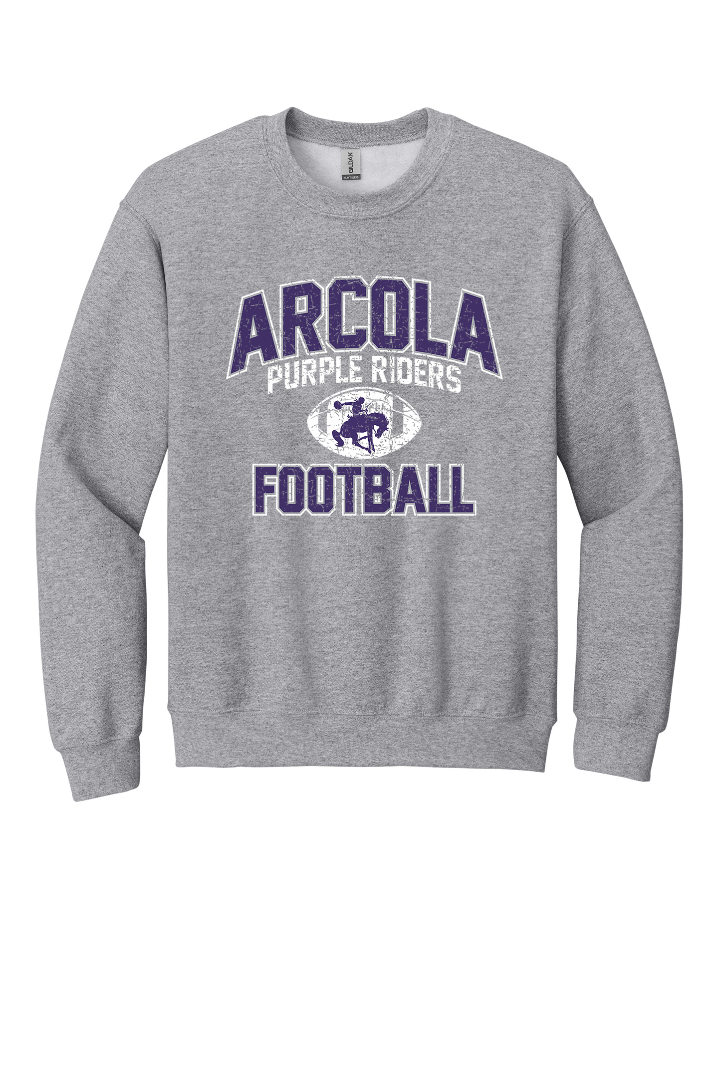 Arcola - Football - Design 01 - Crewneck Sweatshirt - Gildan 18000