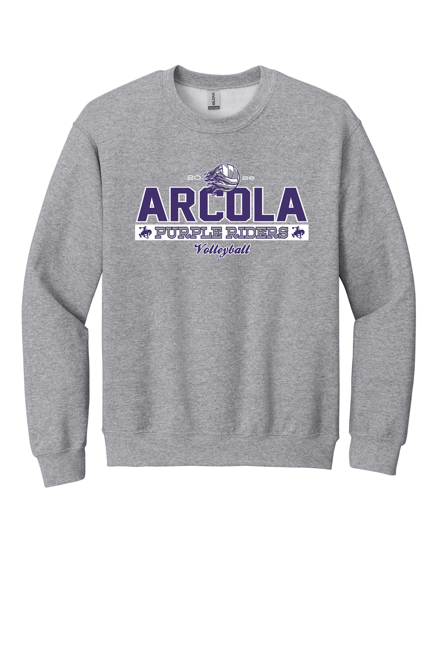Arcola - Volleyball - Design 01 - Crewneck Sweatshirt - Gildan 18000