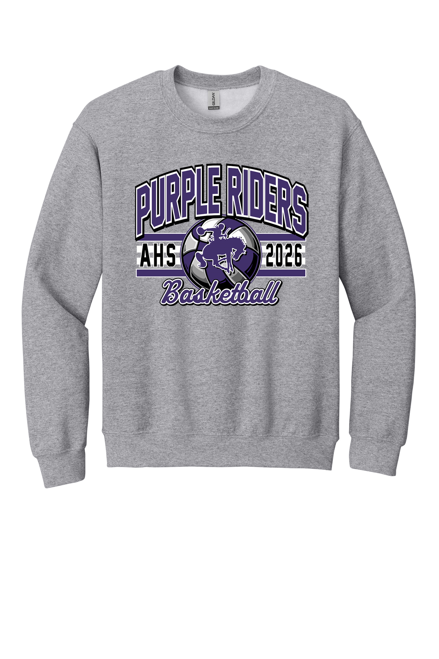 Arcola - Basketball - Design 02 - Crewneck Sweatshirt - Gildan 18000