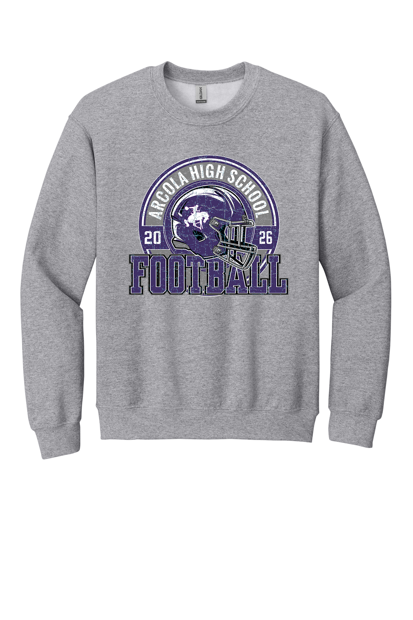 Arcola - Football - Design 02 - Crewneck Sweatshirt - Gildan 18000