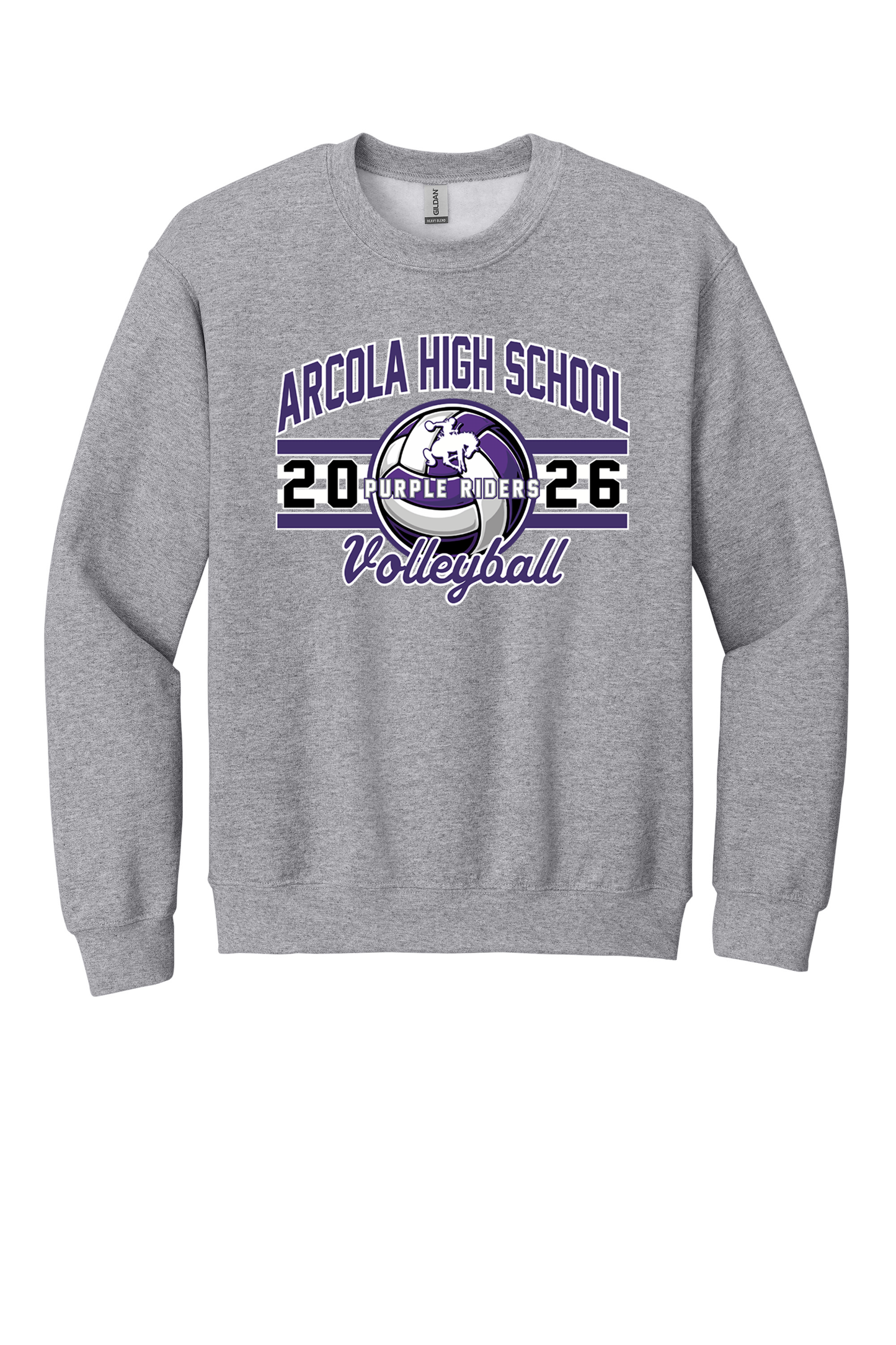 Arcola - Volleyball - Design 03 - Crewneck Sweatshirt - Gildan 18000