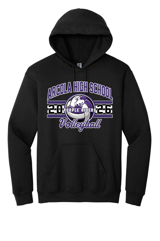 Arcola - Volleyball - Design 03 - Hooded Sweatshirt - Gildan 18500