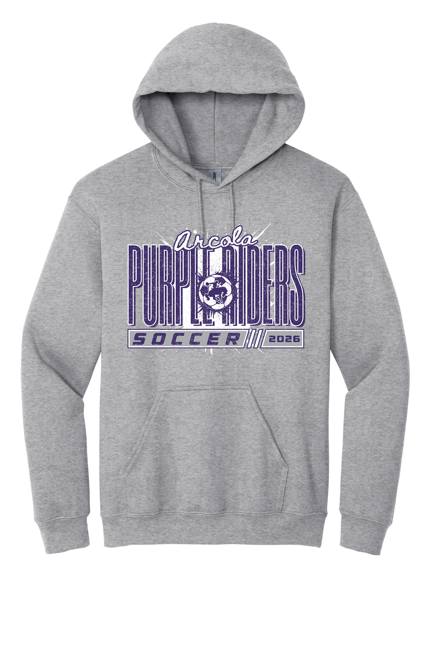 Arcola - Soccer - Design 01 - Hooded Sweatshirt - Gildan 18500