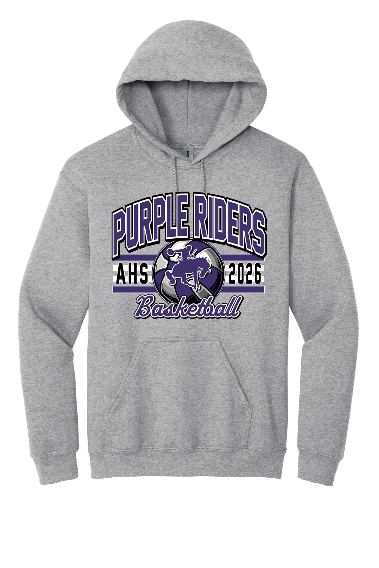 Arcola - Basketball - Design 02 - Hooded Sweatshirt - Gildan 18500