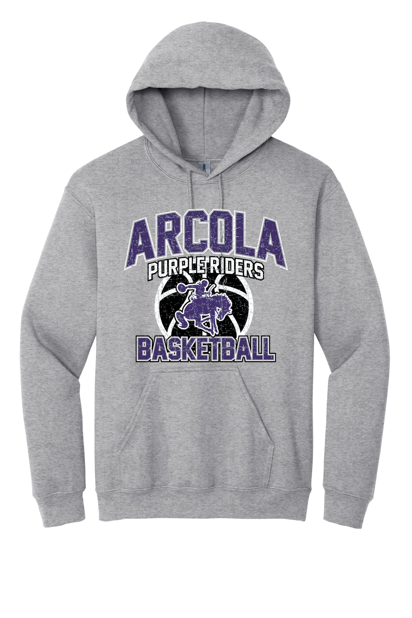 Arcola - Basketball - Design 01 - Hooded Sweatshirt - Gildan 18500