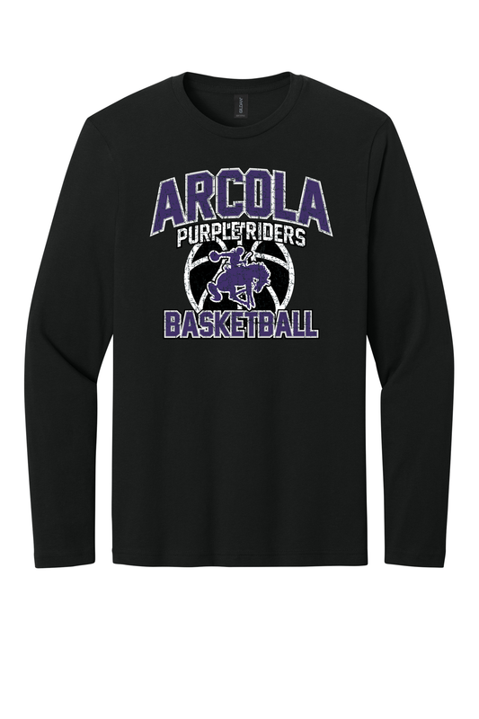 Arcola - Basketball - Design 01 - Long Sleeve T - Gildan 64400