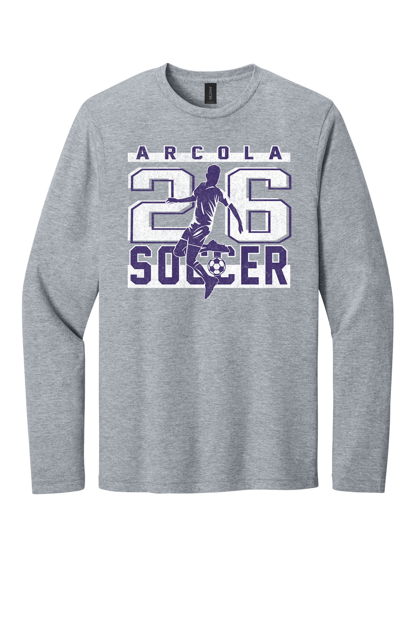Arcola - Soccer - Design 02 - Long Sleeve T - Gildan 64400
