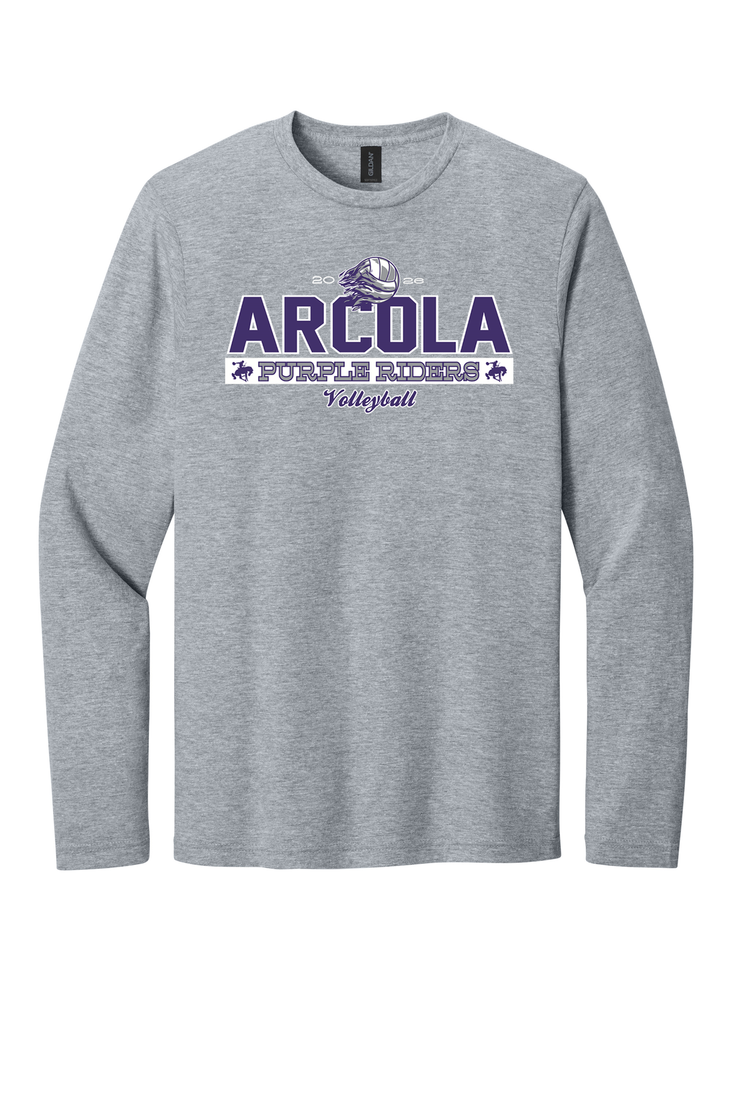 Arcola - Volleyball - Design 01 - Long Sleeve T - Gildan 64400