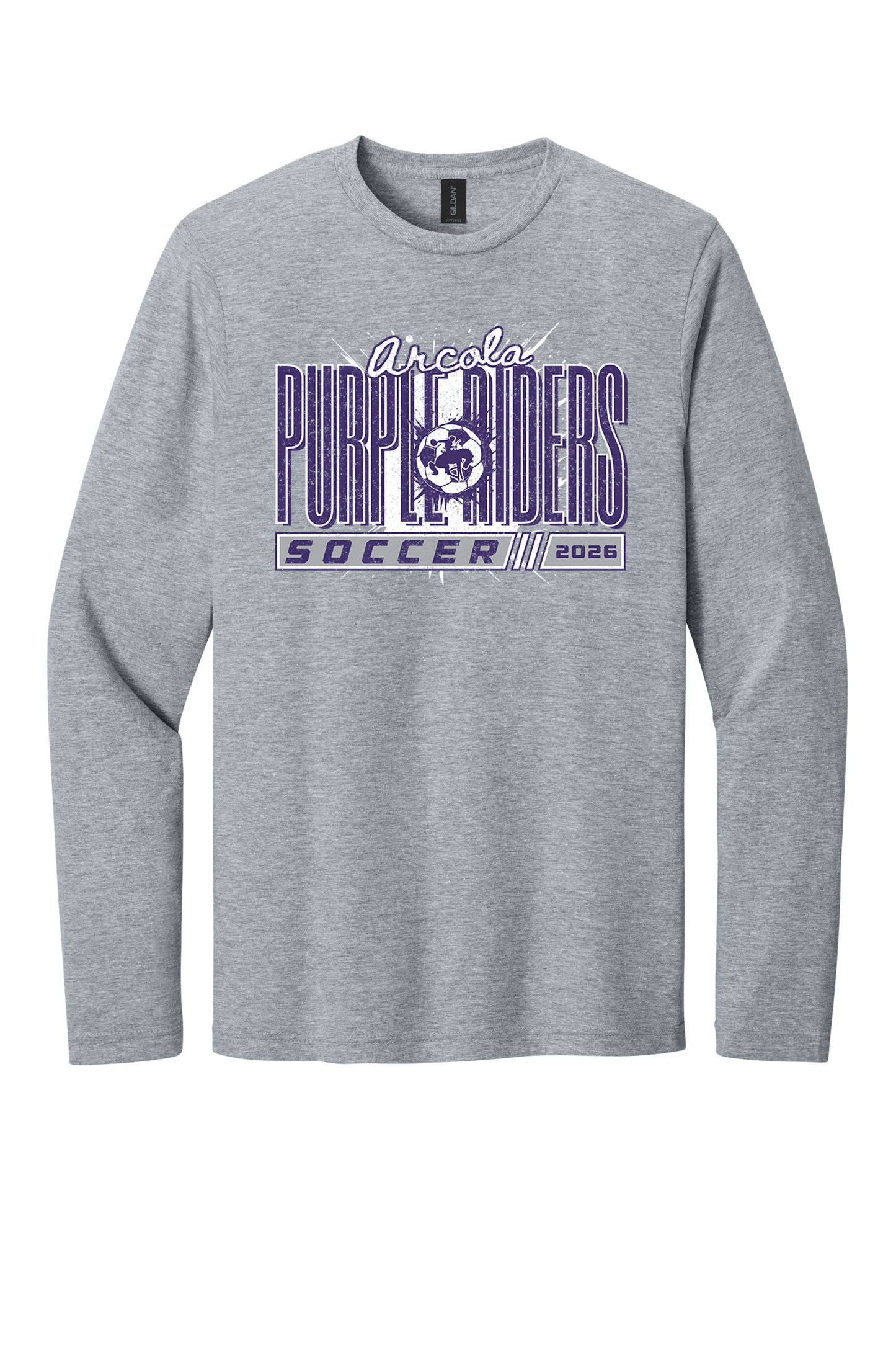 Arcola - Soccer - Design 01 - Long Sleeve T - Gildan 64400