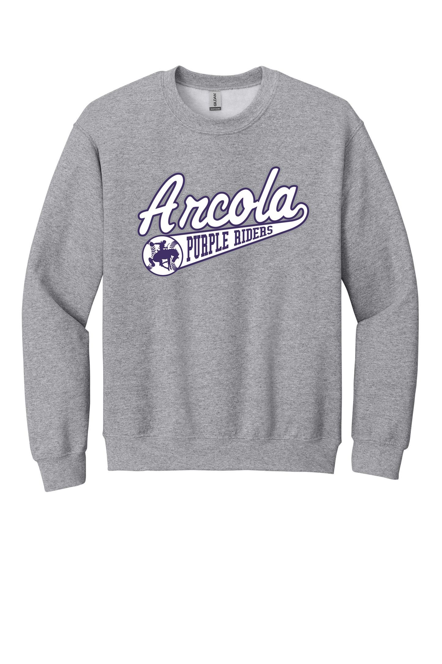Arcola - Baseball - Design 01 - Crewneck Sweatshirt - Gildan 18000