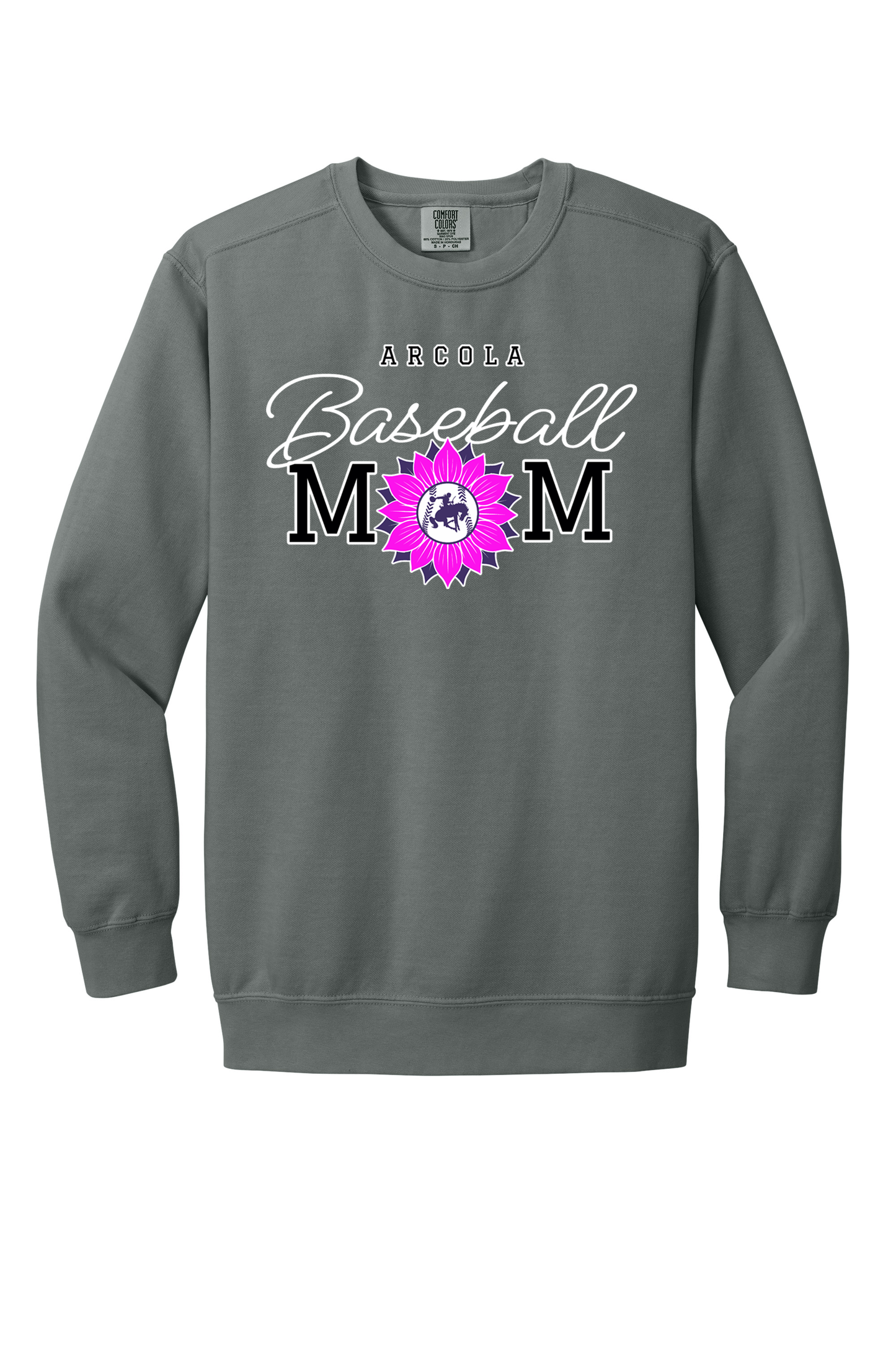 Arcola - Baseball - Design 02 - Crewneck Sweatshirt - Comfort Color 1566