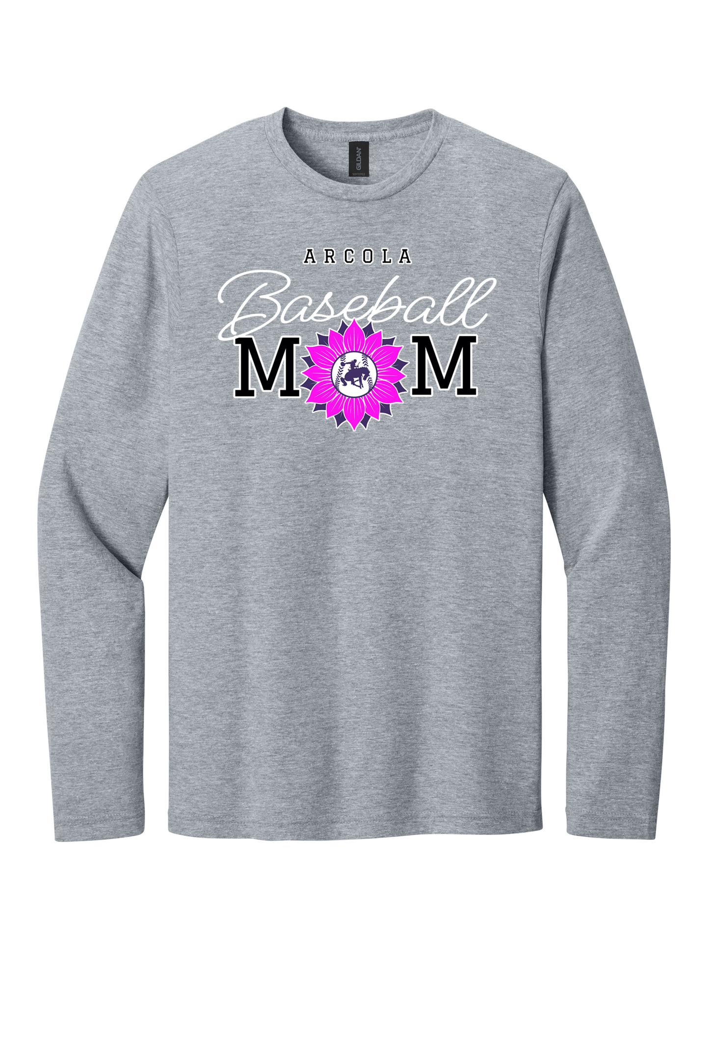 Arcola - Baseball - Design 02 - Long Sleeve T - Gildan 64400