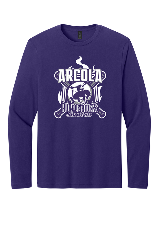 Arcola - Baseball - Design 05 - Long Sleeve T - Gildan 64400