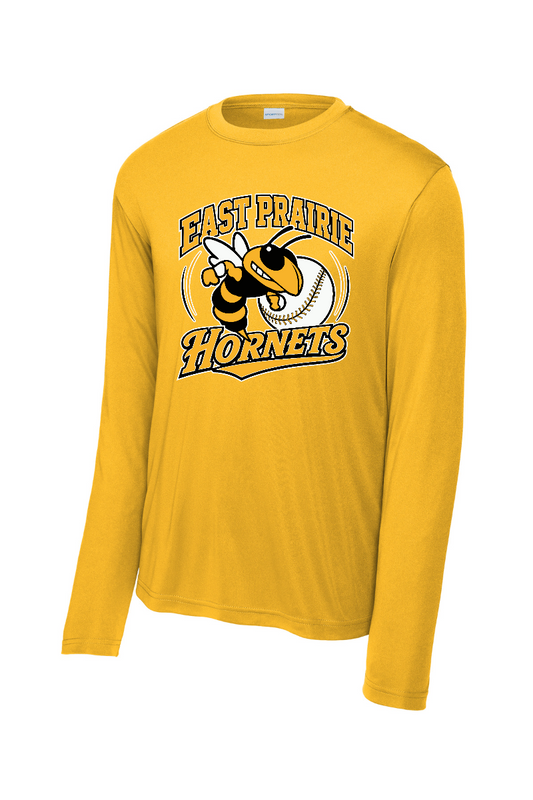 Tuscola Hornets Baseball 2026 - Sport-Tek L/S PosiCharge Competitor Tee - Hornet Logo - ST350LS