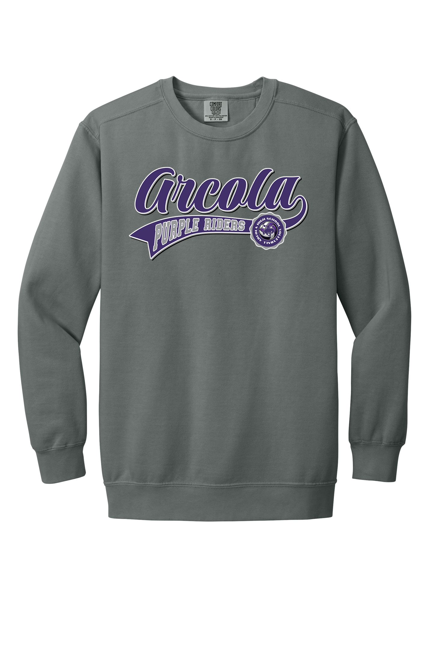 Arcola - Volleyball - Design 02 -  Crewneck Sweatshirt - Comfort Color 1566