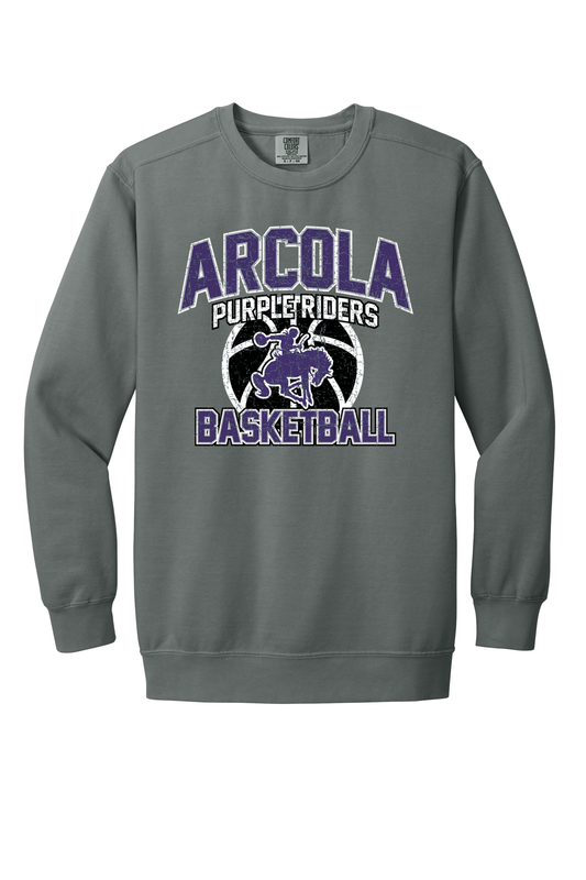 Arcola - Basketball - Design 01 -  Crewneck Sweatshirt - Comfort Color 1566