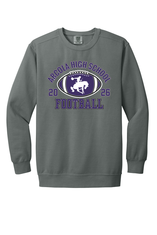 Arcola - Football - Design 03 -  Crewneck Sweatshirt - Comfort Color 1566