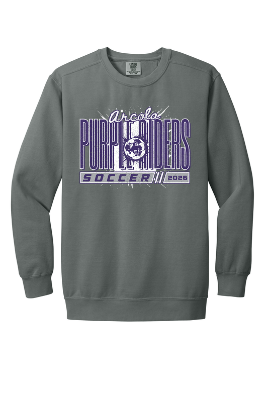 Arcola - Soccer - Design 01 -  Crewneck Sweatshirt - Comfort Color 1566