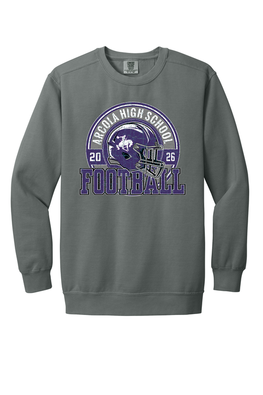 Arcola - Football - Design 02 -  Crewneck Sweatshirt - Comfort Color 1566
