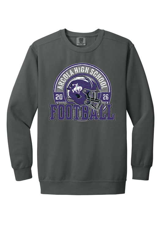 Arcola - Football - Design 02 -  Crewneck Sweatshirt - Comfort Color 1566