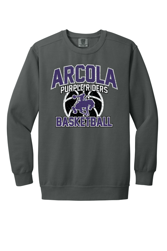 Arcola - Basketball - Design 01 -  Crewneck Sweatshirt - Comfort Color 1566