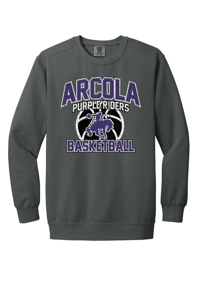 Arcola - Basketball - Design 01 -  Crewneck Sweatshirt - Comfort Color 1566