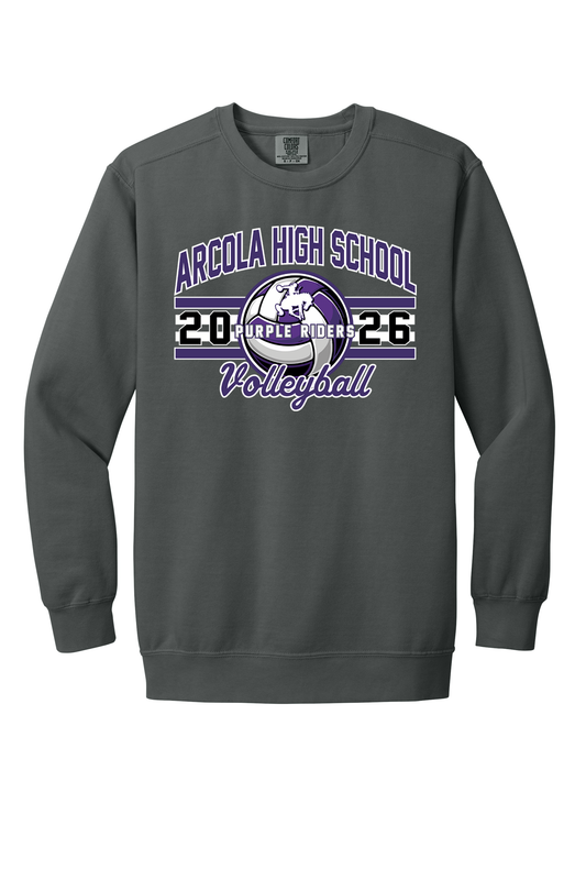 Arcola - Volleyball - Design 03 -  Crewneck Sweatshirt - Comfort Color 1566