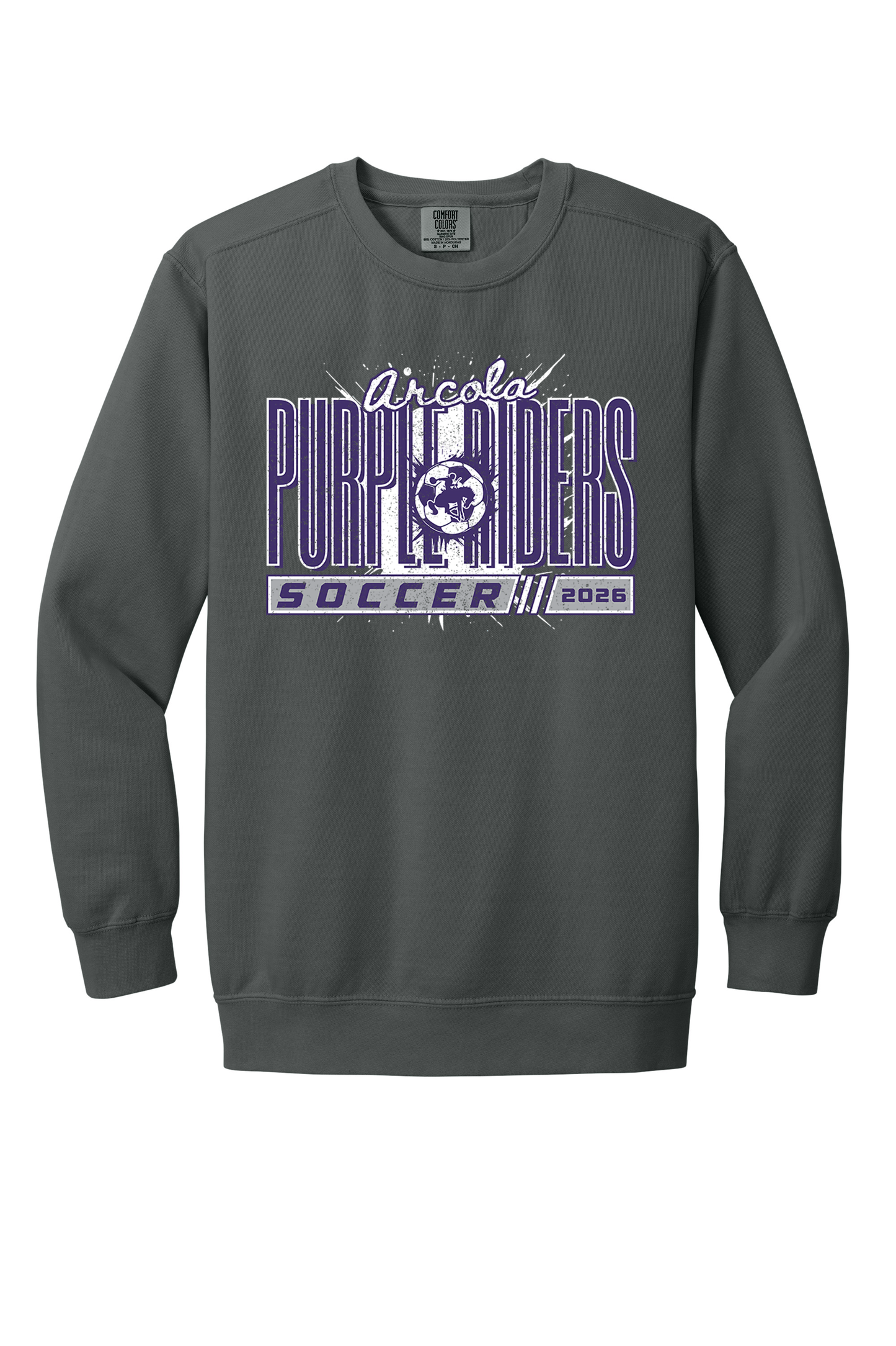Arcola - Soccer - Design 01 -  Crewneck Sweatshirt - Comfort Color 1566
