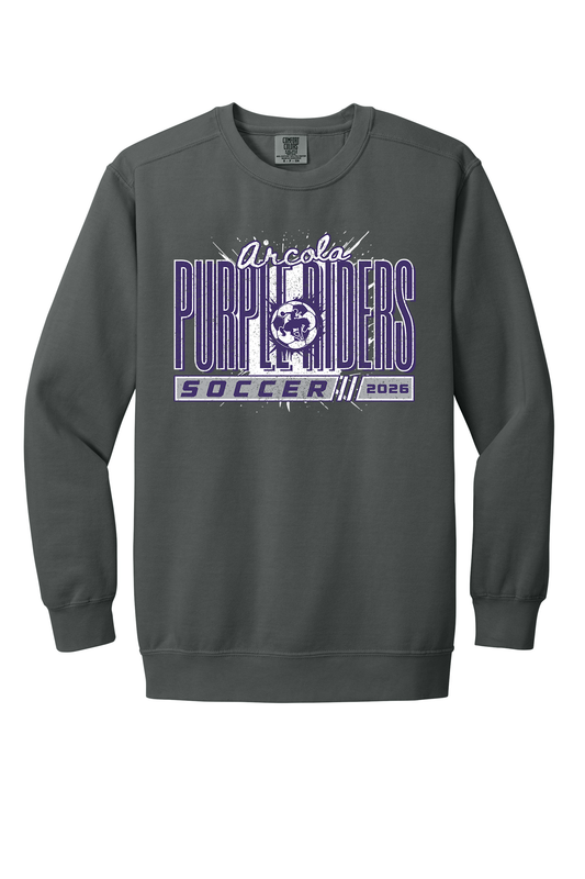 Arcola - Soccer - Design 01 -  Crewneck Sweatshirt - Comfort Color 1566