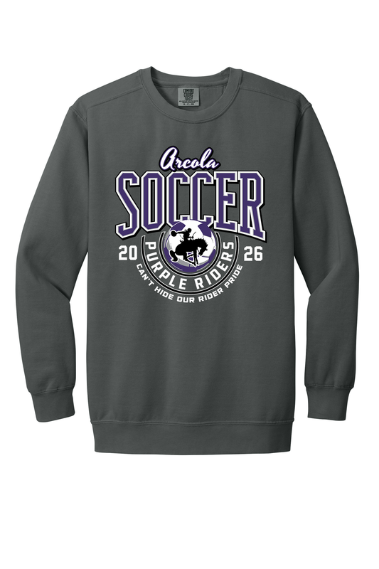 Arcola - Soccer - Design 03 -  Crewneck Sweatshirt - Comfort Color 1566