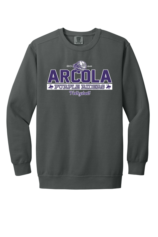 Arcola - Volleyball - Design 01 -  Crewneck Sweatshirt - Comfort Color 1566