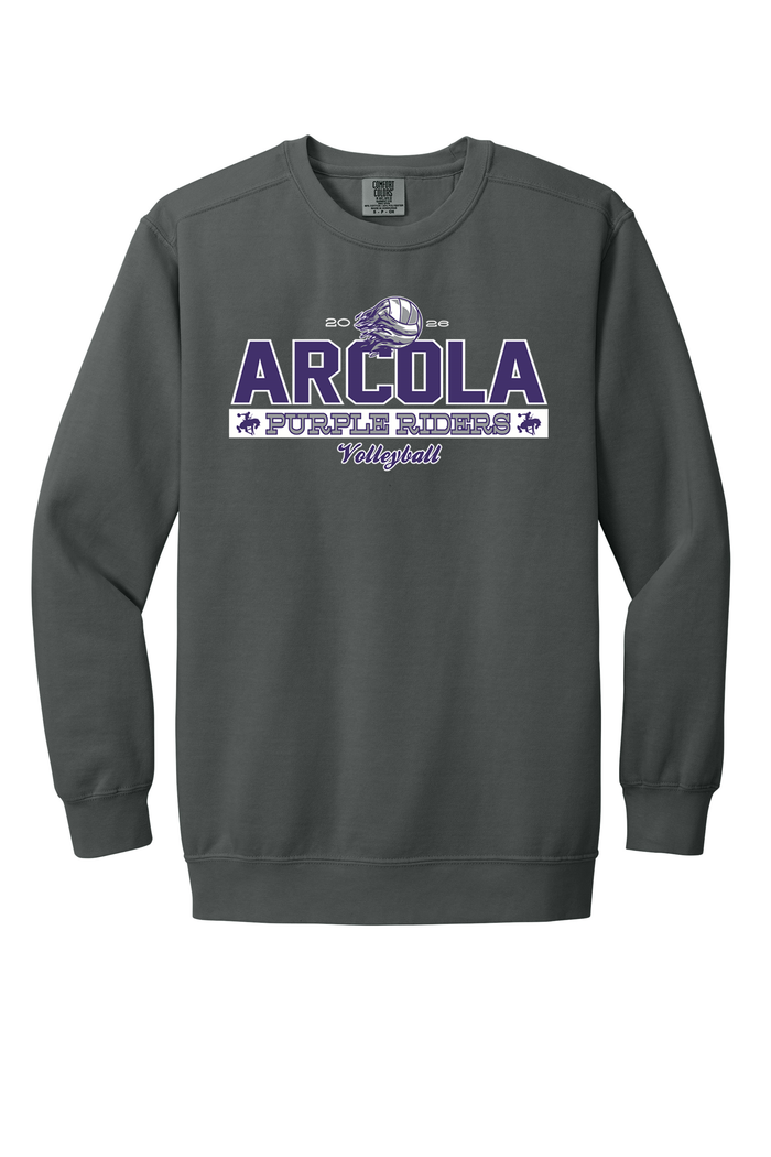 Arcola - Volleyball - Design 01 -  Crewneck Sweatshirt - Comfort Color 1566
