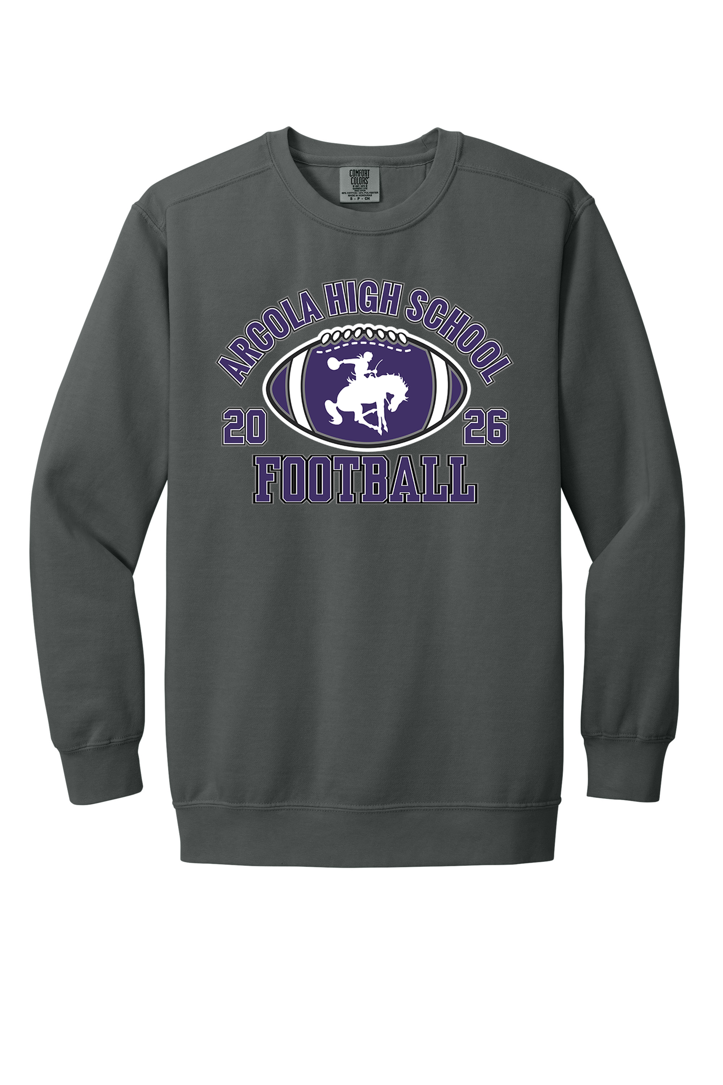 Arcola - Football - Design 03 -  Crewneck Sweatshirt - Comfort Color 1566