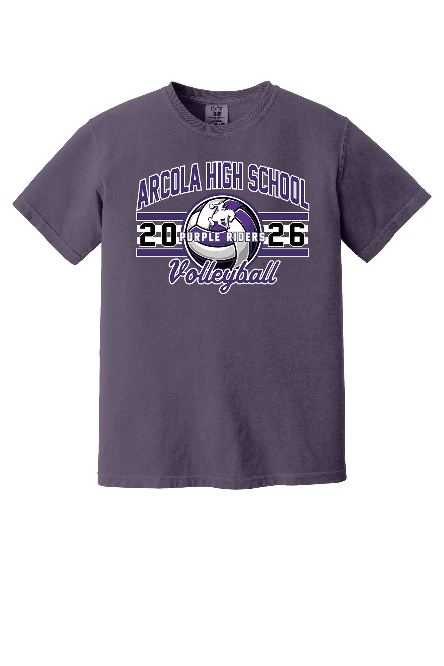 Arcola - Volleyball - Design 03 -  T-shirt - Comfort Color 1717