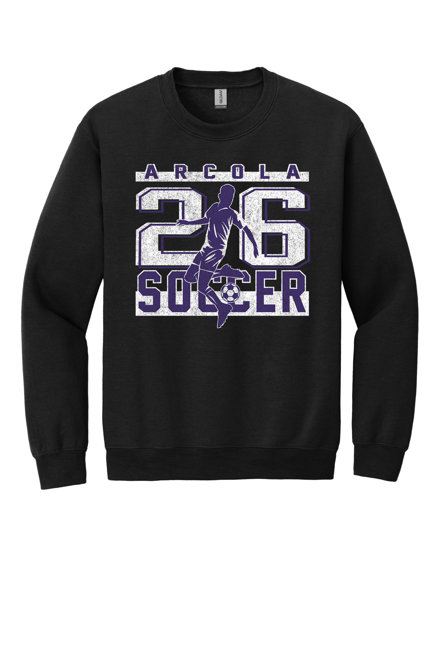 Arcola - Soccer - Design 02 -  Crewneck Sweatshirt - Gildan 18000