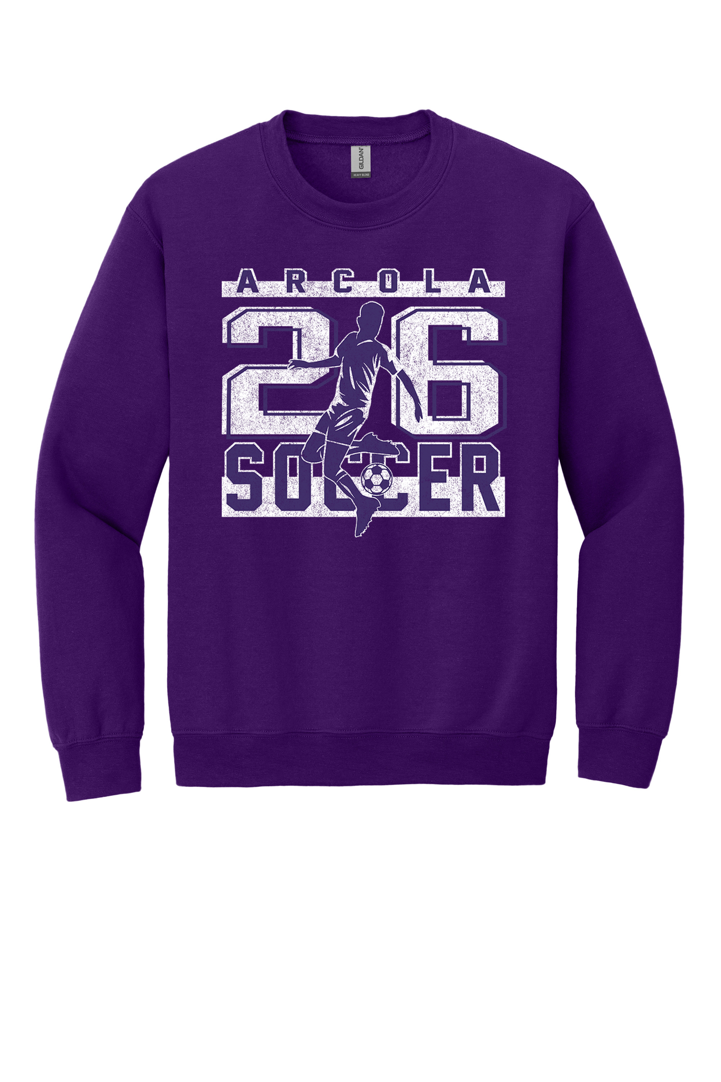 Arcola - Soccer - Design 02 -  Crewneck Sweatshirt - Gildan 18000