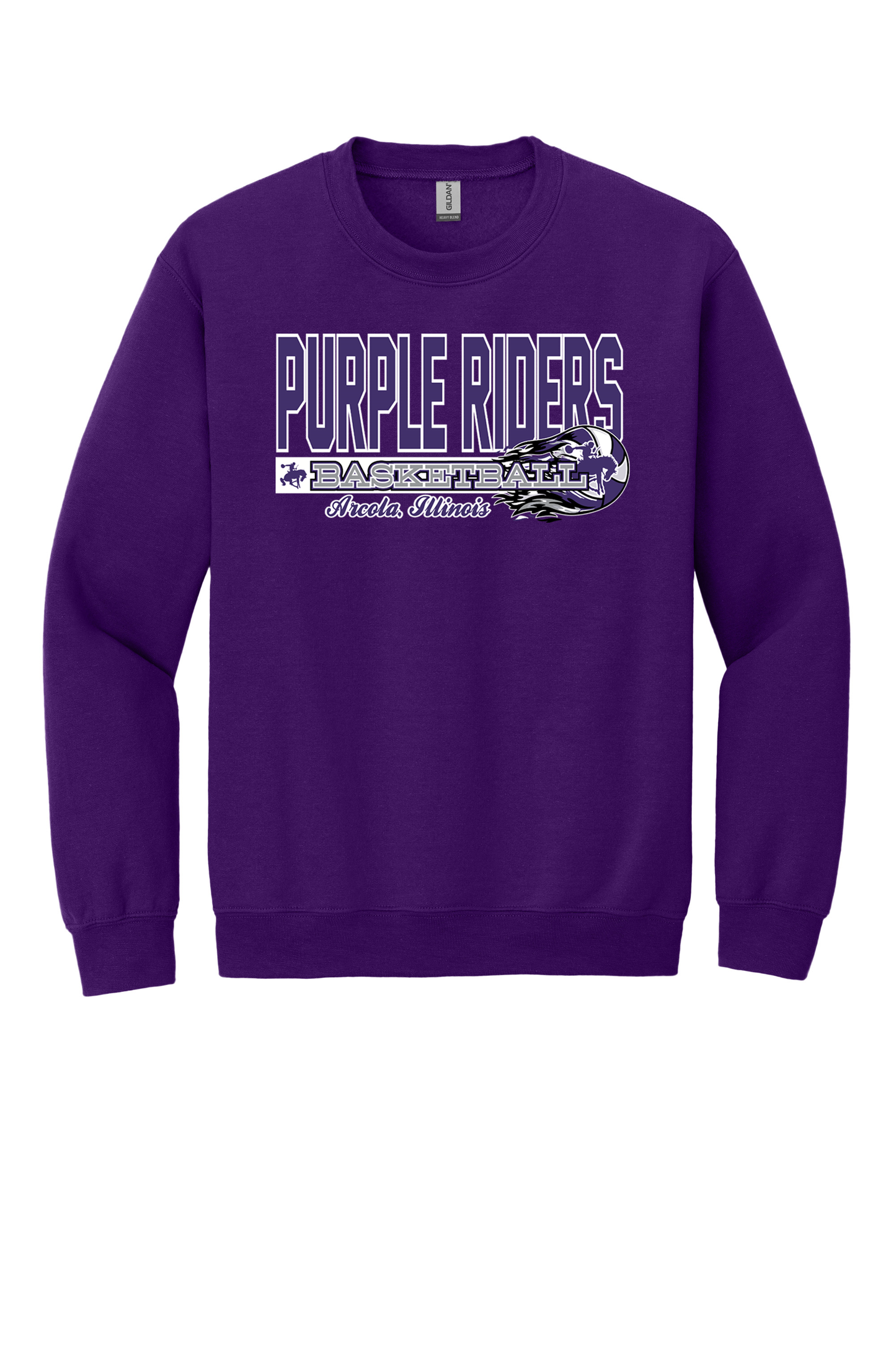 Arcola - Basketball - Design 03 -  Crewneck Sweatshirt - Gildan 18000