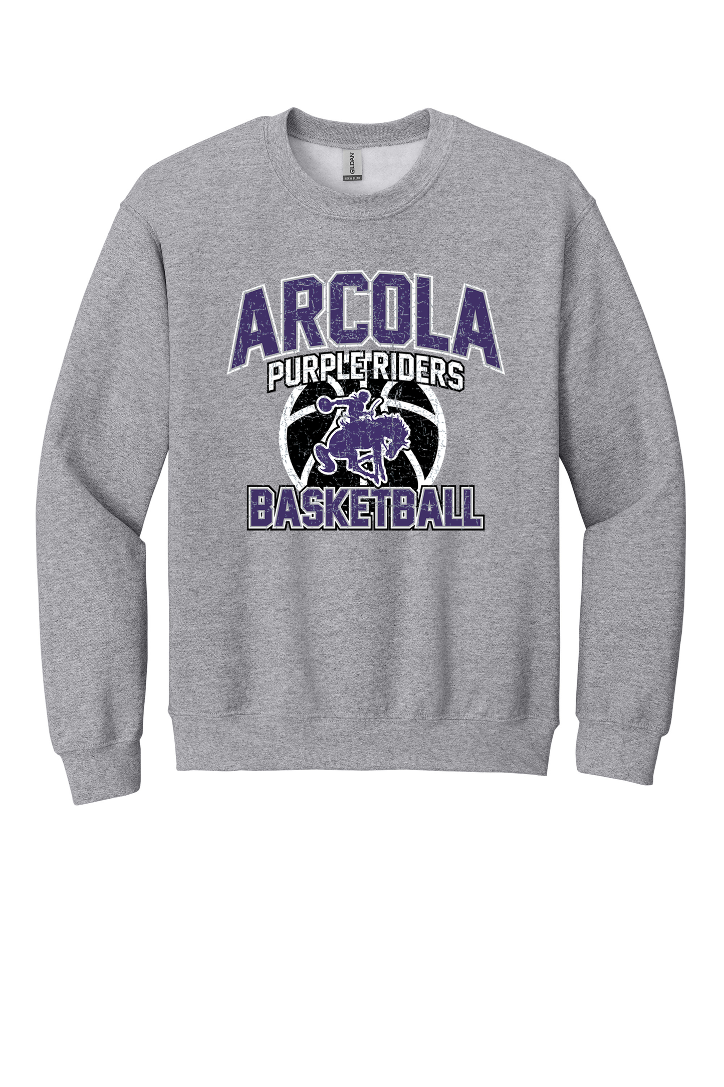 Arcola - Basketball - Design 01 -  Crewneck Sweatshirt - Gildan 18000