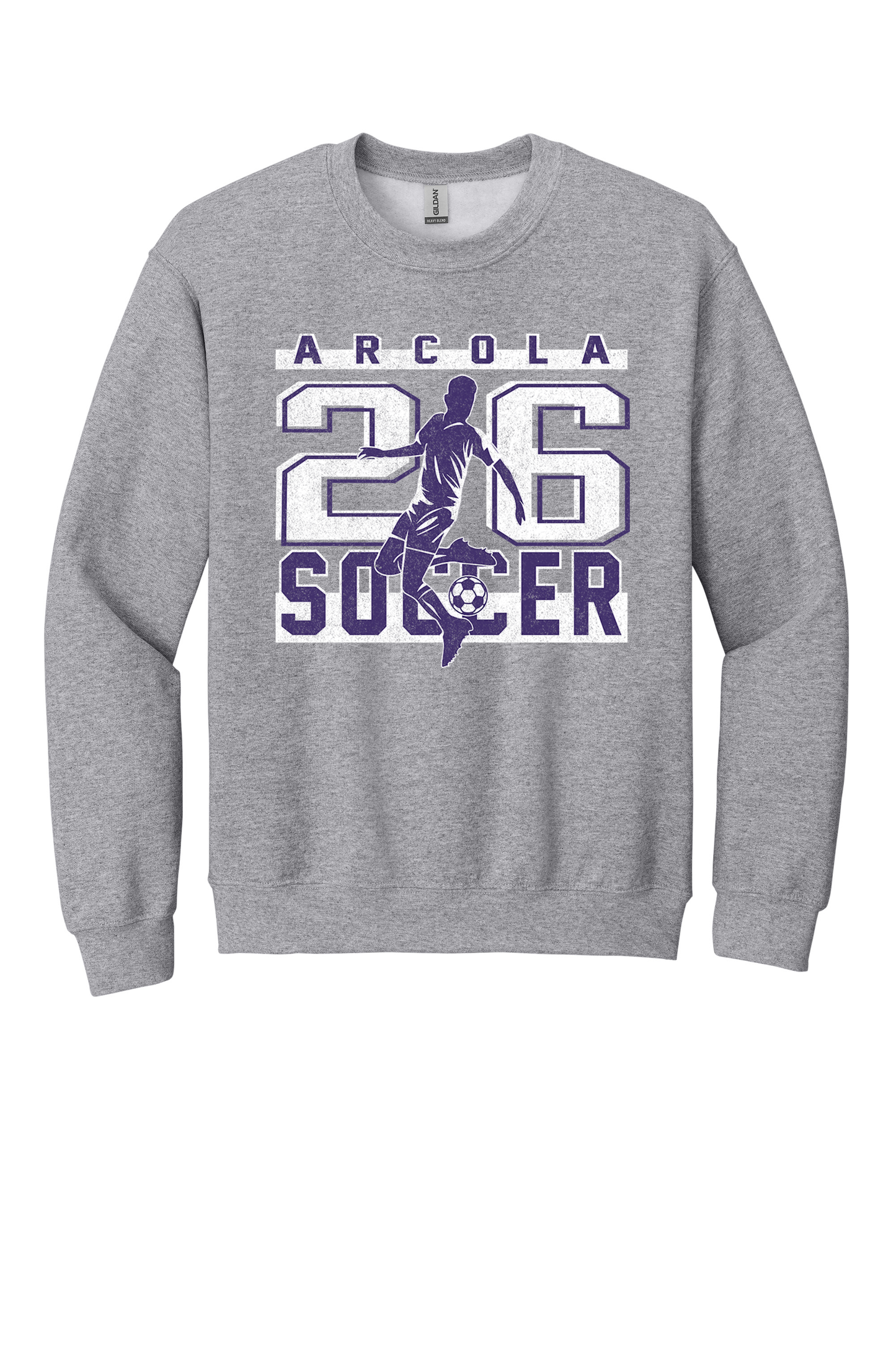 Arcola - Soccer - Design 02 -  Crewneck Sweatshirt - Gildan 18000