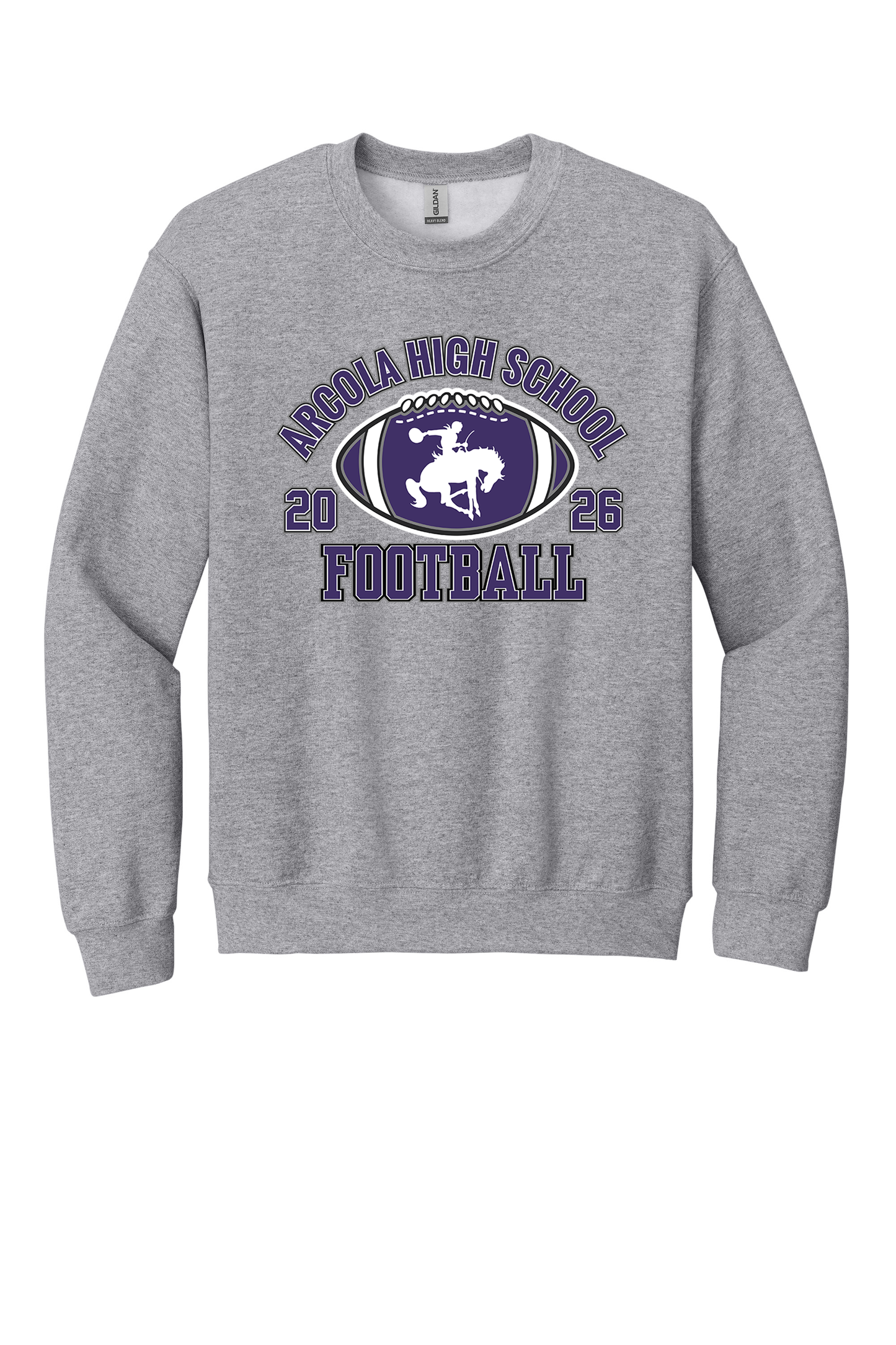 Arcola - Football - Design 03 -  Crewneck Sweatshirt - Gildan 18000