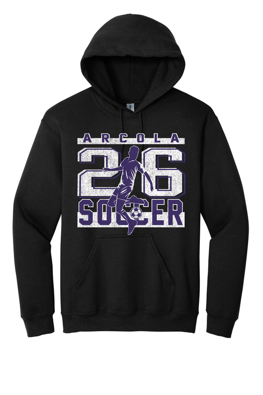 Arcola - Soccer - Design 02 -  Hooded Sweatshirt - Gildan 18500