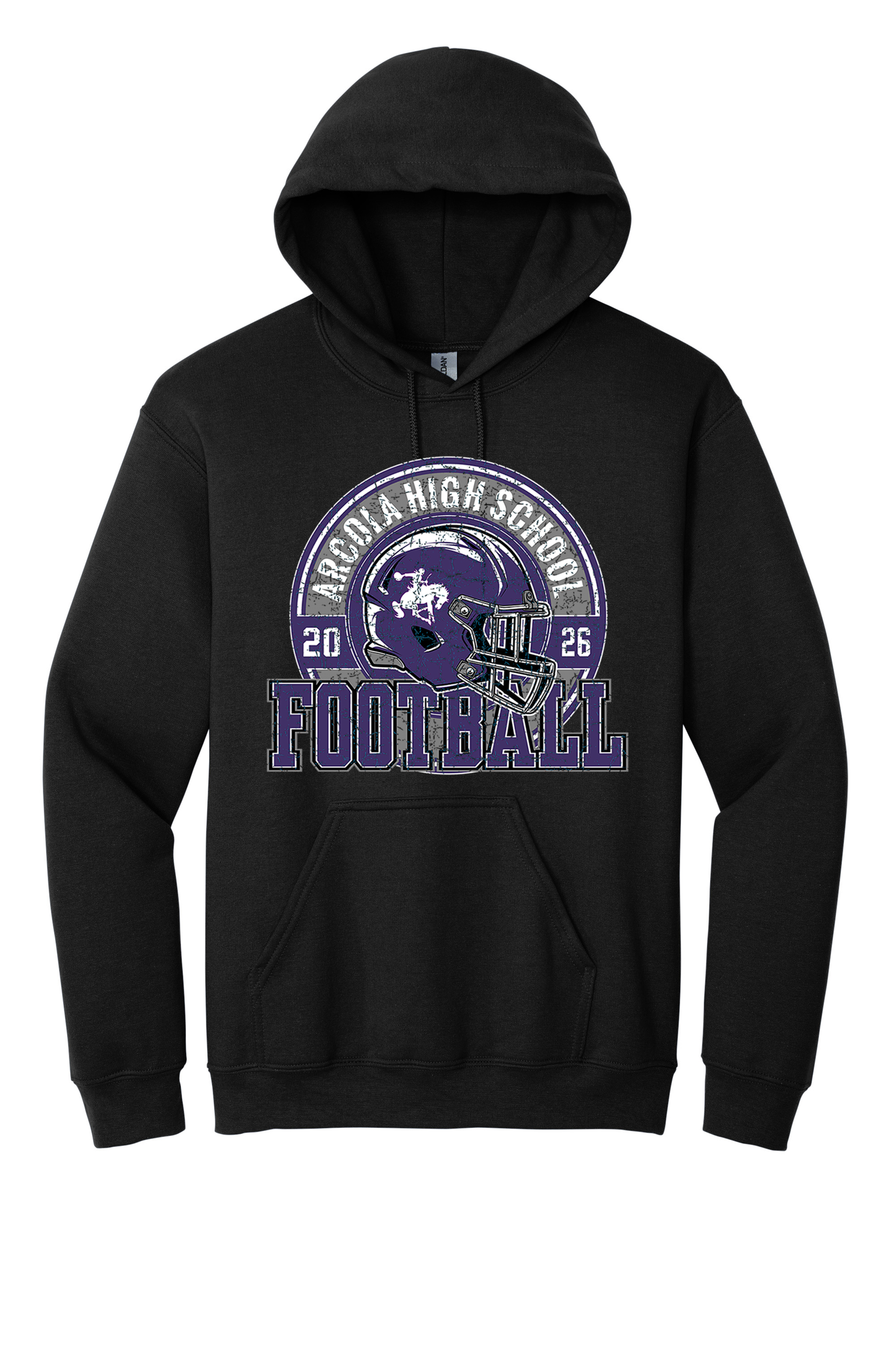 Arcola - Football - Design 02 -  Hooded Sweatshirt - Gildan 18500