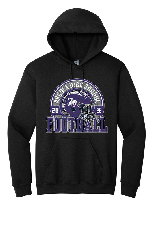 Arcola - Football - Design 02 -  Hooded Sweatshirt - Gildan 18500