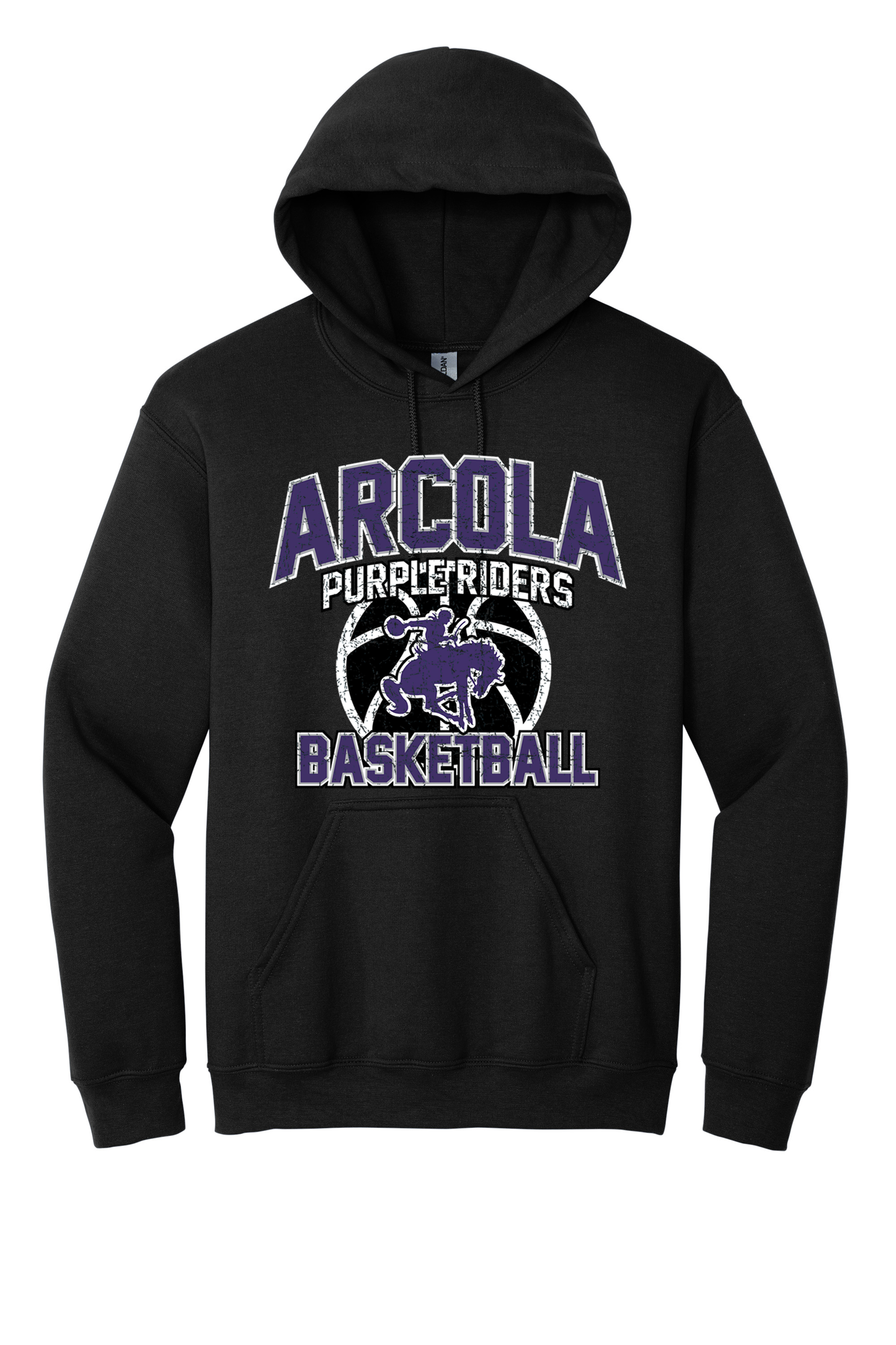 Arcola - Basketball - Design 01 -  Hooded Sweatshirt - Gildan 18500