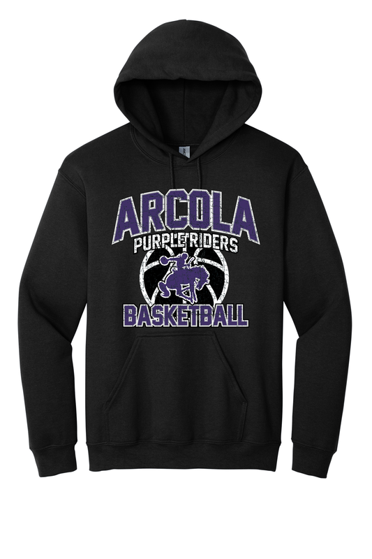 Arcola - Basketball - Design 01 -  Hooded Sweatshirt - Gildan 18500