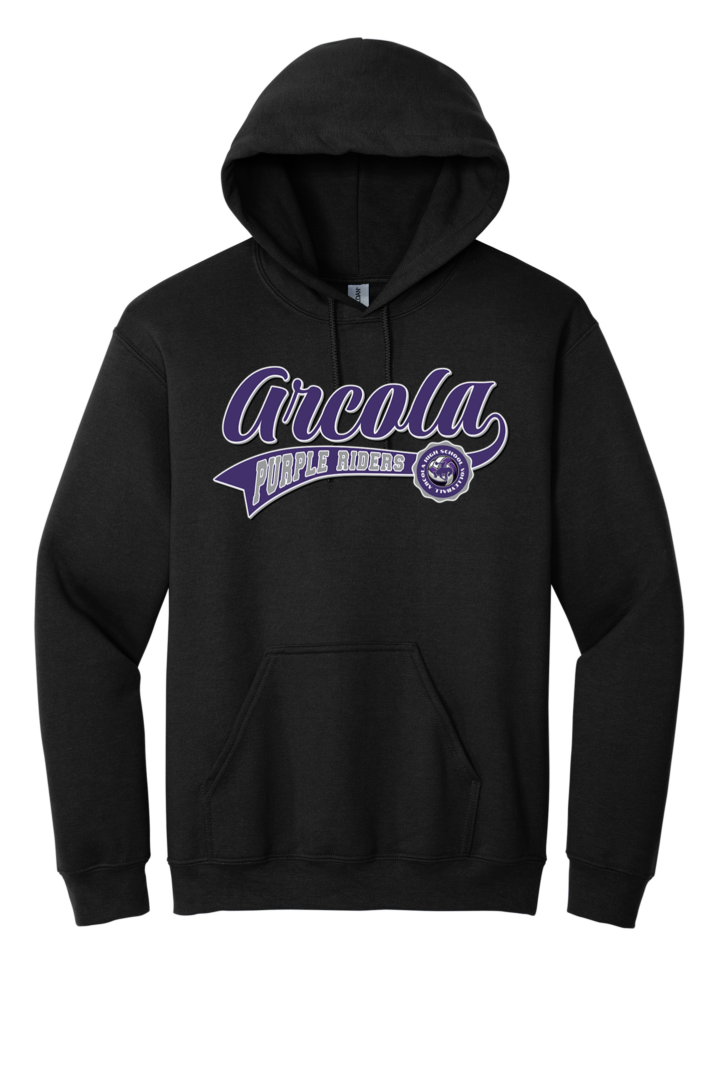Arcola - Volleyball - Design 02 -  Hooded Sweatshirt - Gildan 18500