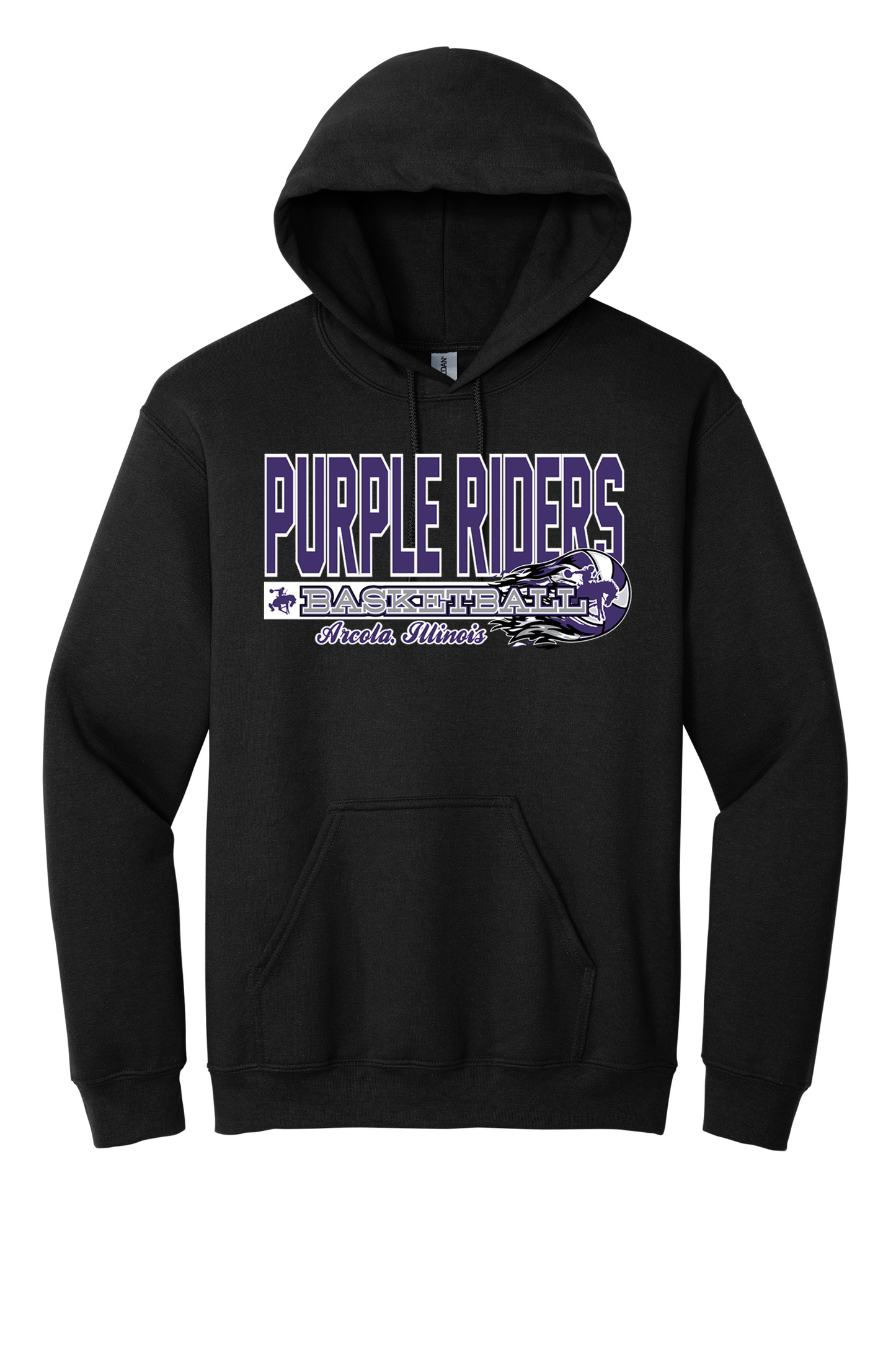 Arcola - Basketball - Design 03 -  Hooded Sweatshirt - Gildan 18500