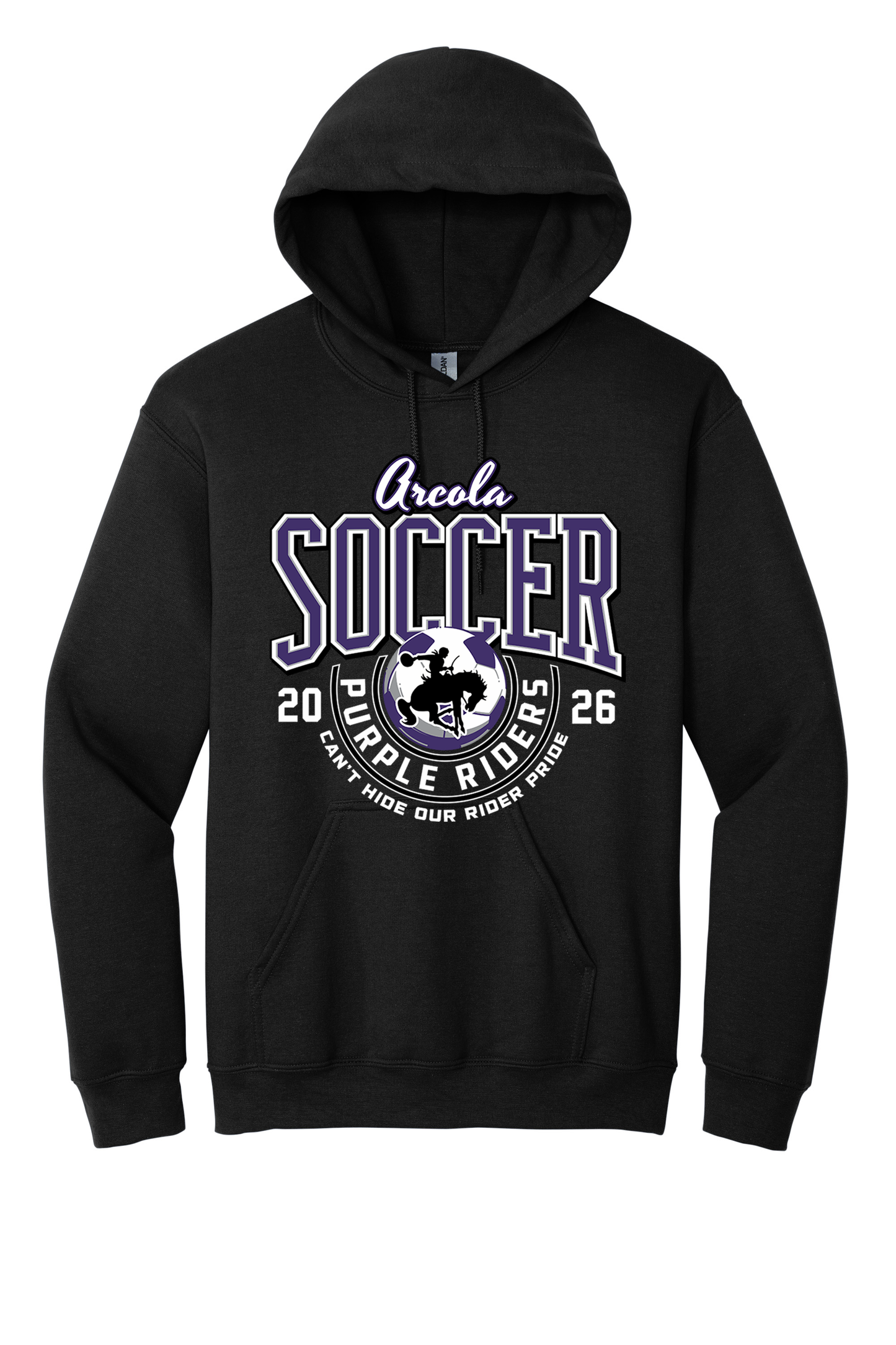 Arcola - Soccer - Design 03 -  Hooded Sweatshirt - Gildan 18500